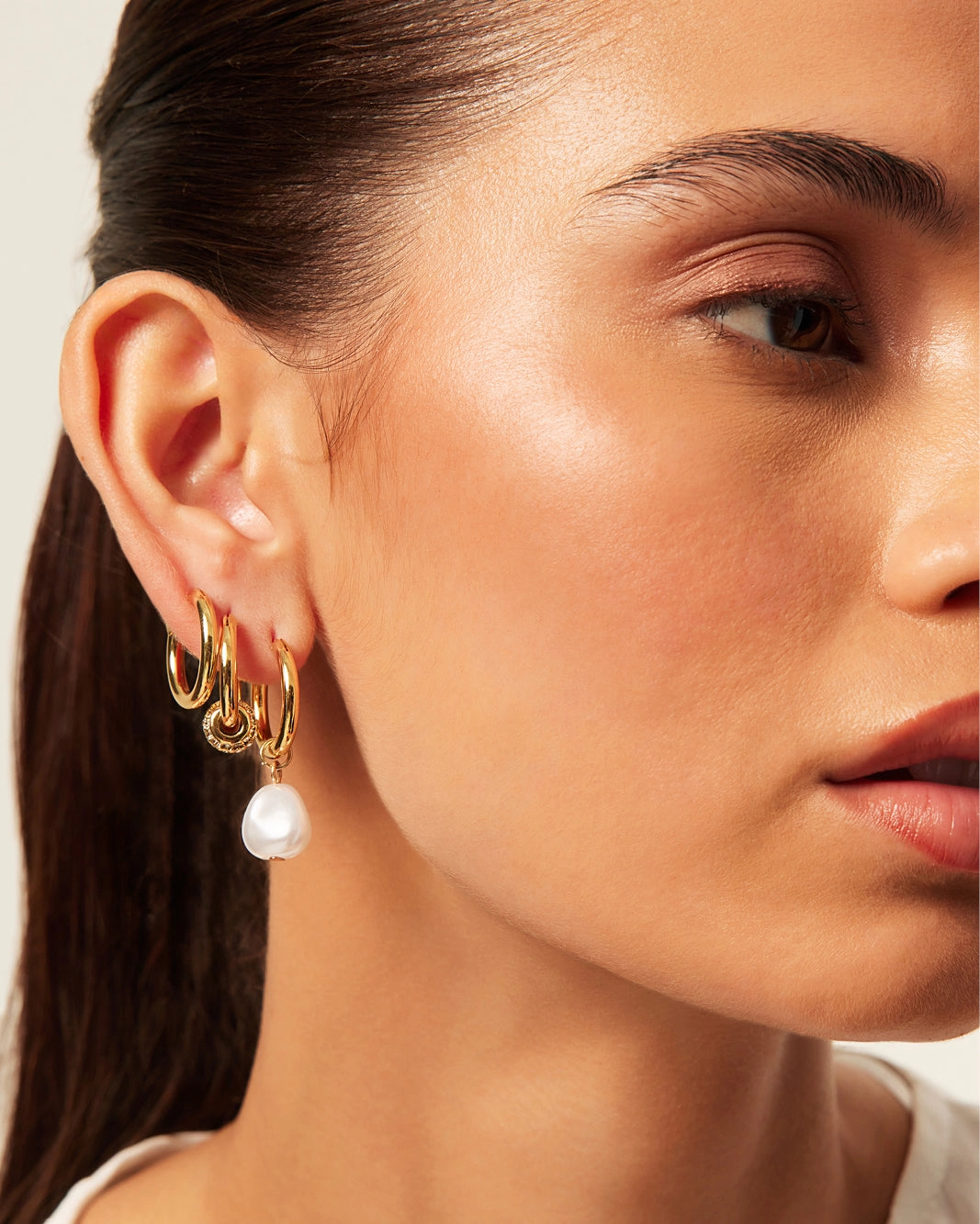 EMMY 3 PACK EARRINGS - GOLD PLATED 18K