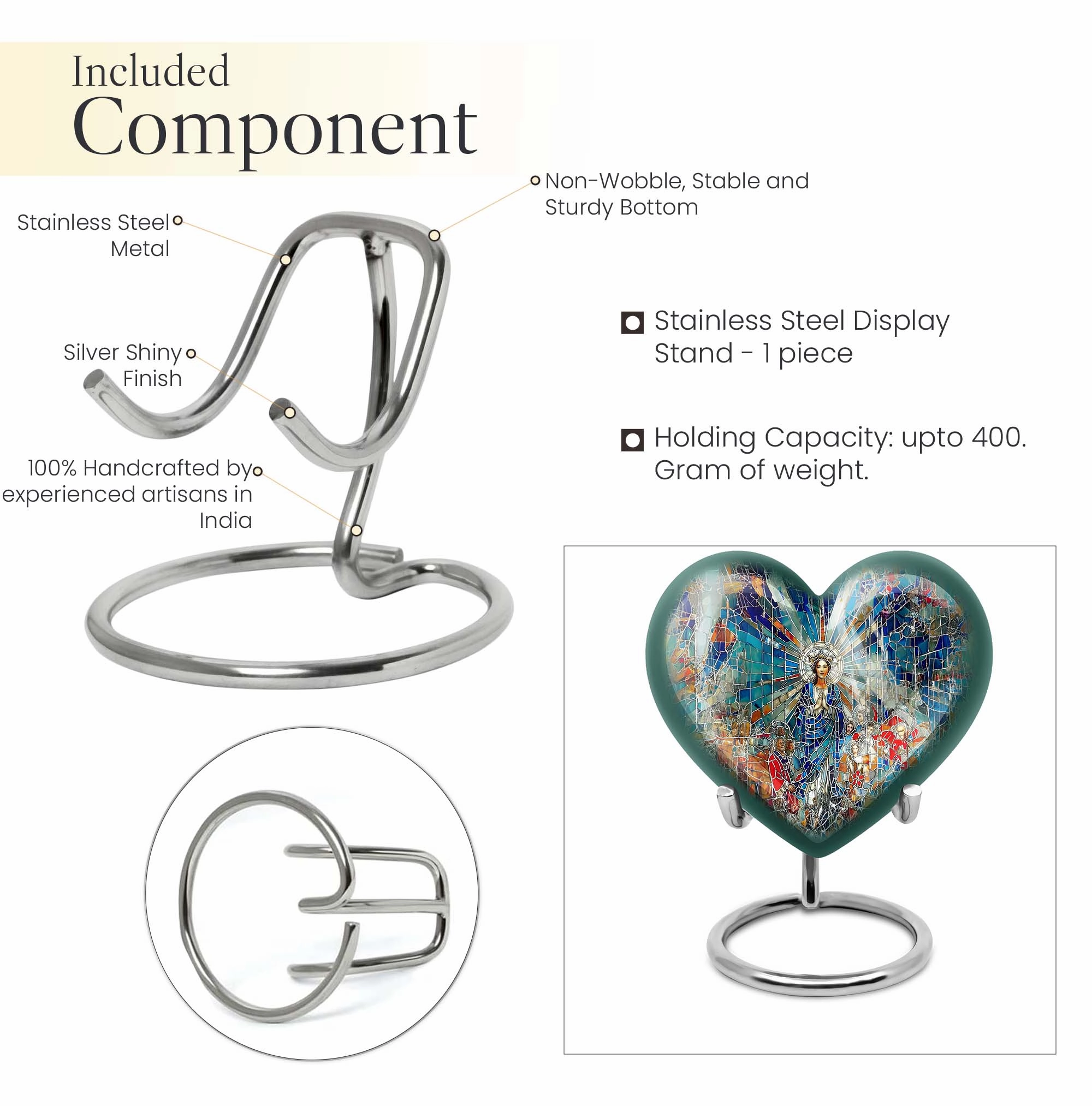 Eternal Elegance: Stained Glass Memorial Burial Urn Exquisite Craftsmanship