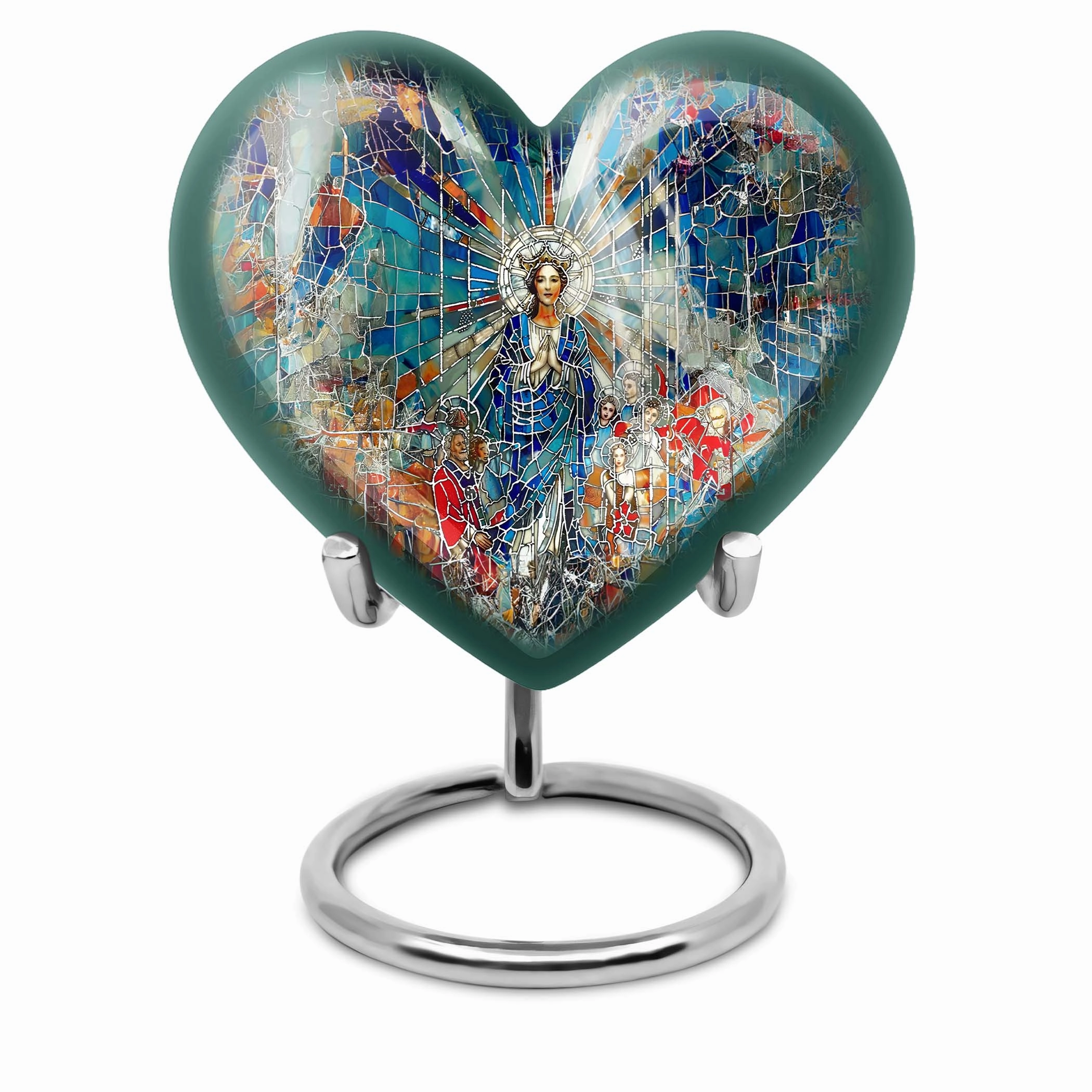 Eternal Elegance: Stained Glass Memorial Burial Urn Exquisite Craftsmanship