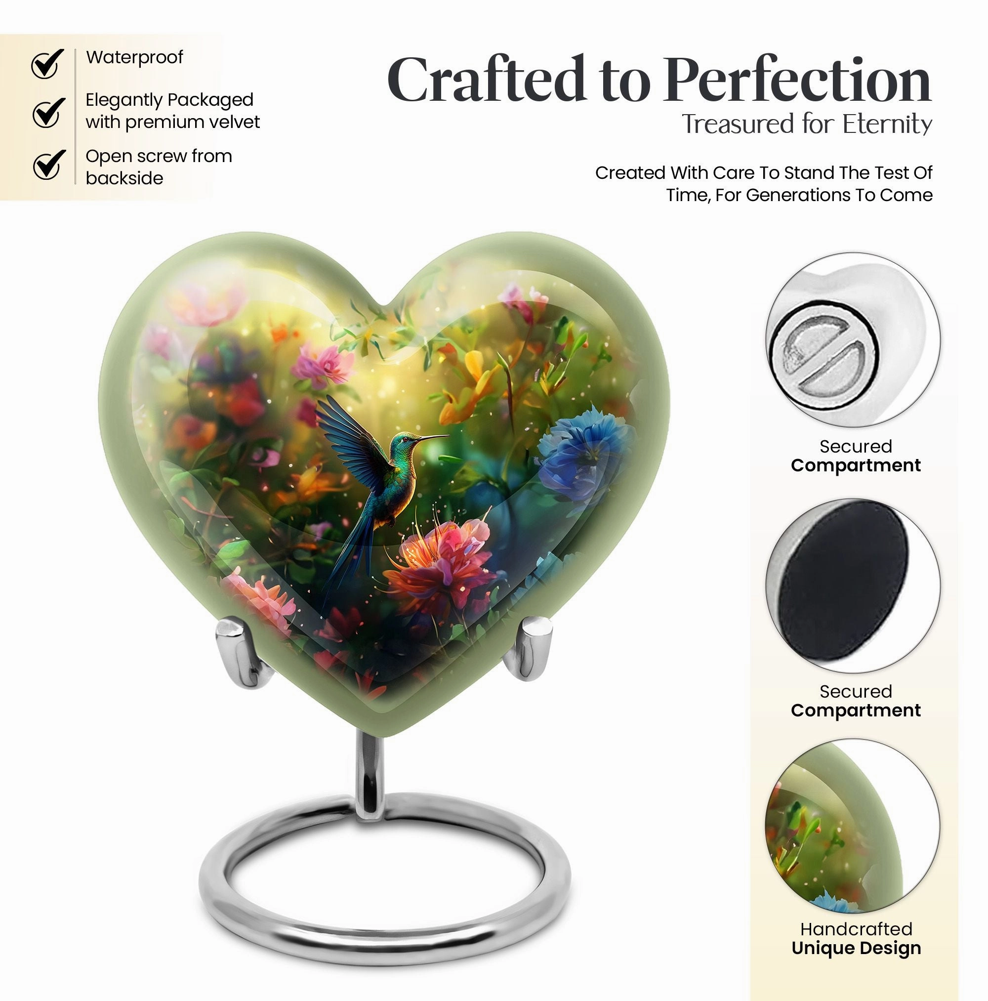 Eternal Serenity Hummingbird - Aesthetic Cremation Urn