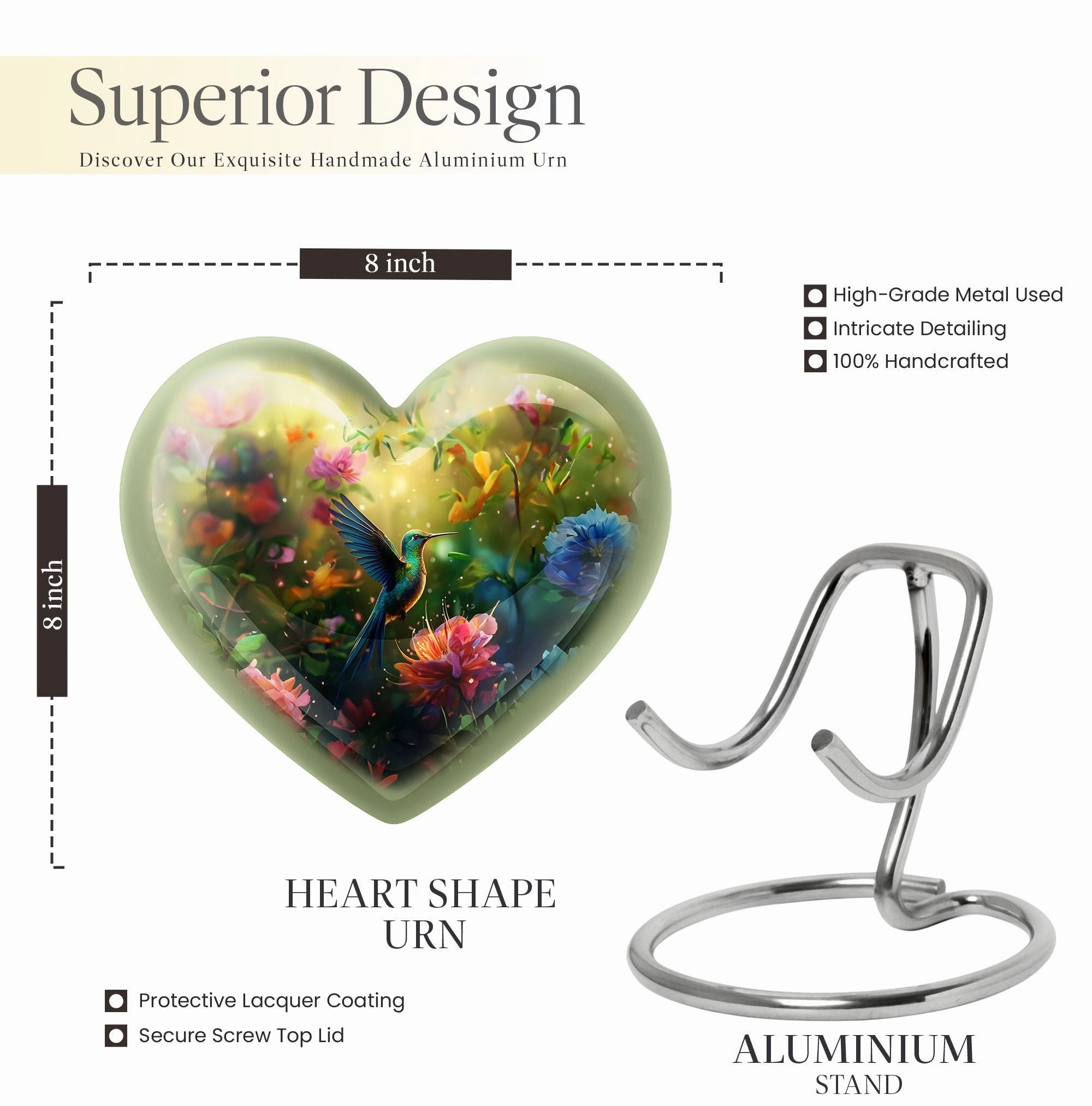 Eternal Serenity Hummingbird - Aesthetic Cremation Urn