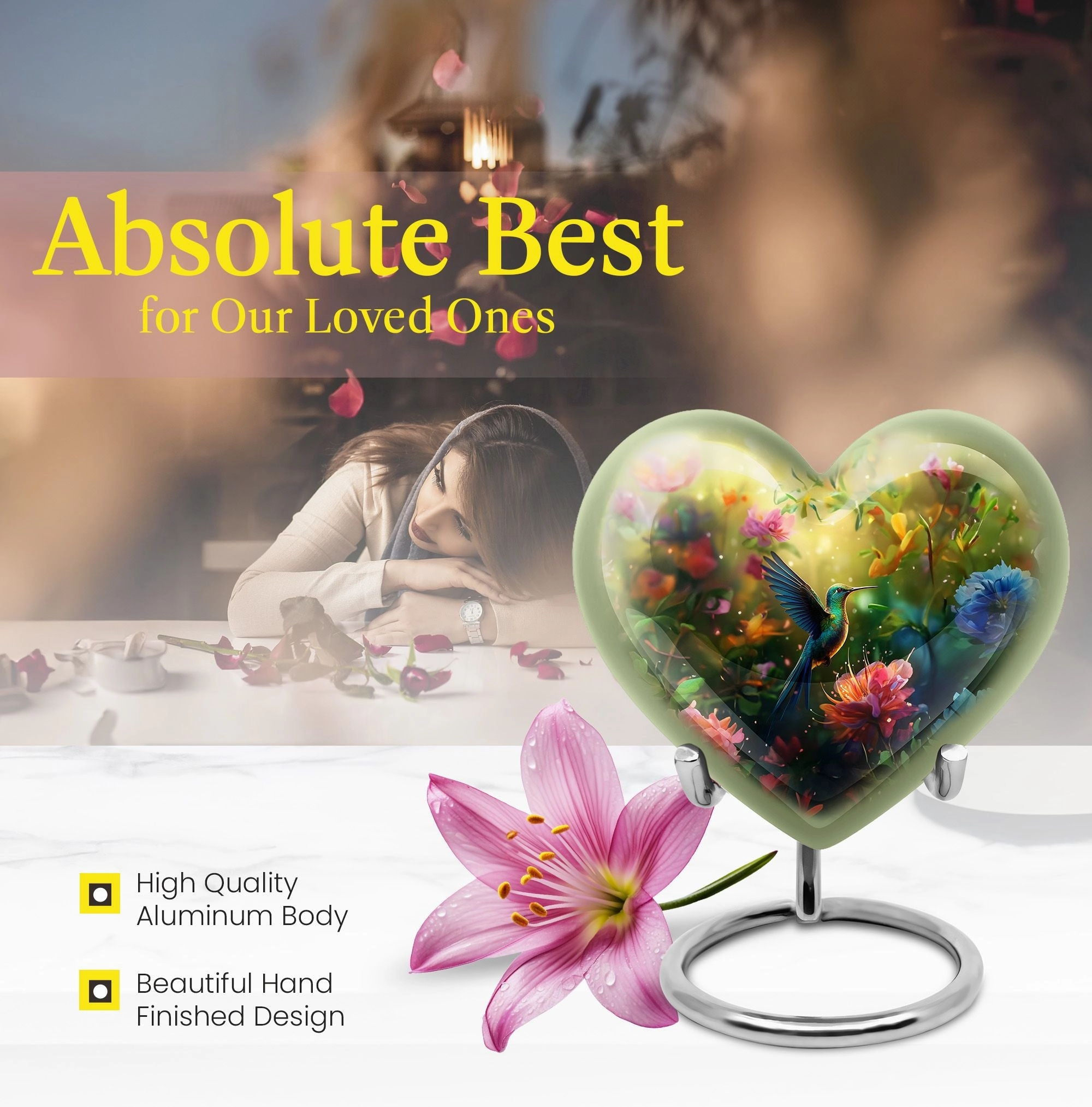 Eternal Serenity Hummingbird - Aesthetic Cremation Urn
