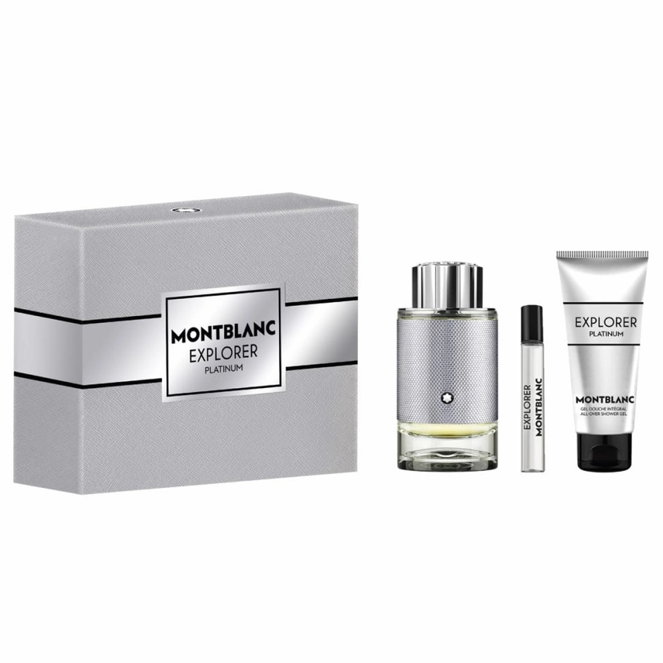 Explorer Platinum by Mont Blanc 100ml EDP 3pc Gift Set