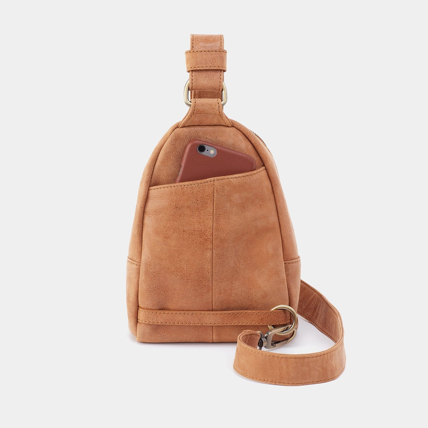 Fern Sling In Buffed Leather - Whiskey