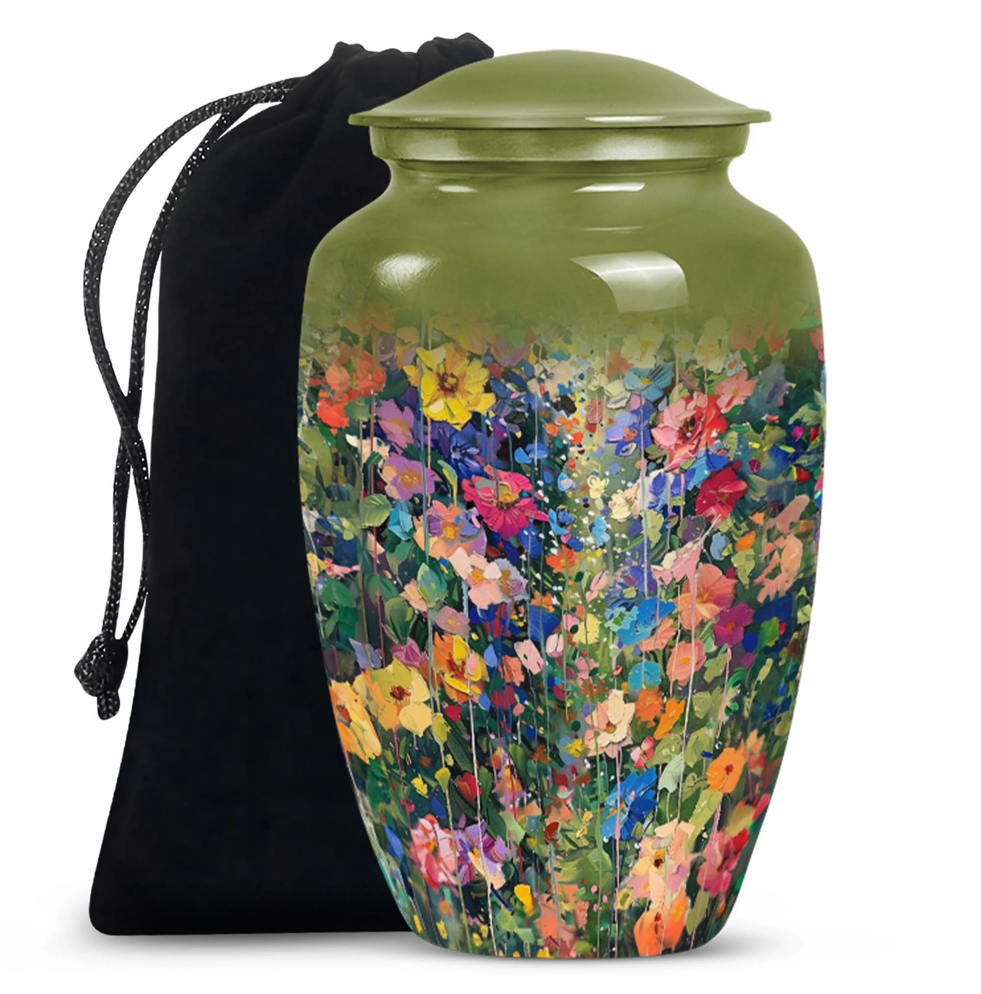 FLOWERS Urn Tribute: Classic-Style Memorial Urn for Male Adults