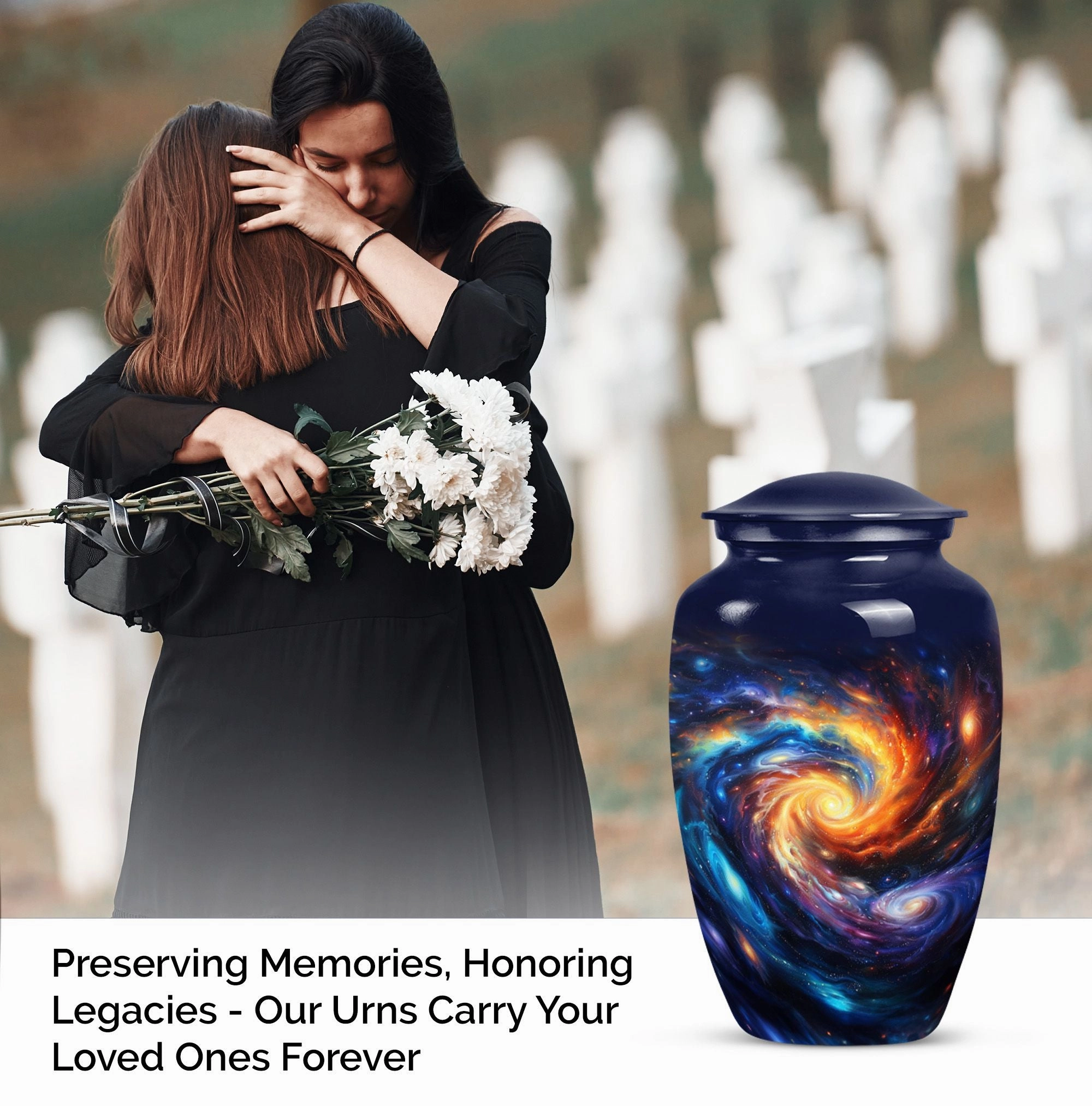 Galaxy Urn: Memorial Urn for Ashes of Adult Men