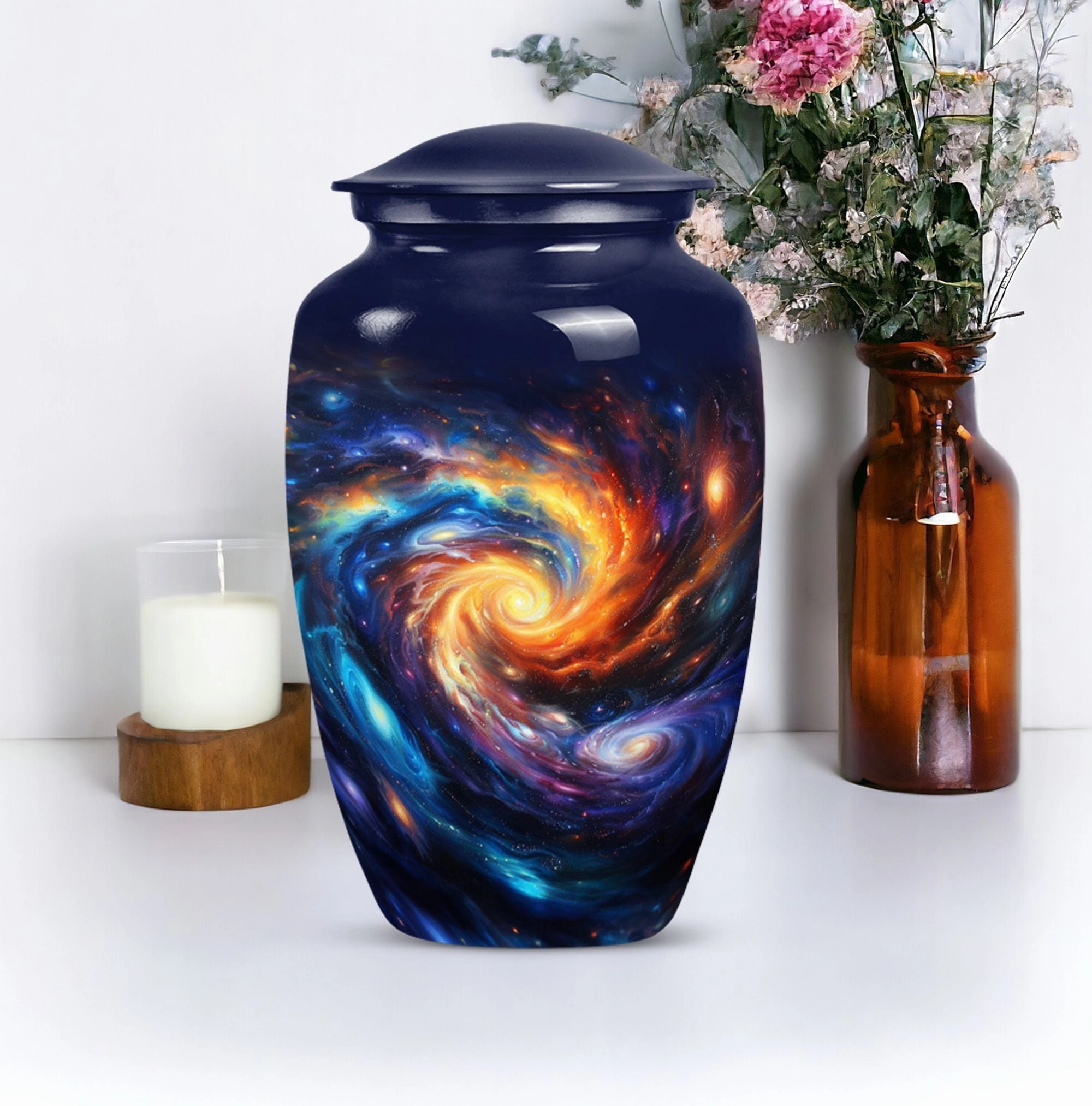 Galaxy Urn: Memorial Urn for Ashes of Adult Men