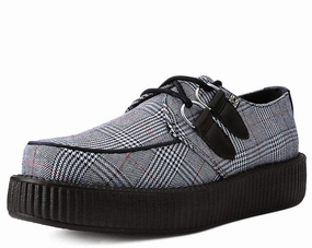 Grey Plaid Viva Low Creeper