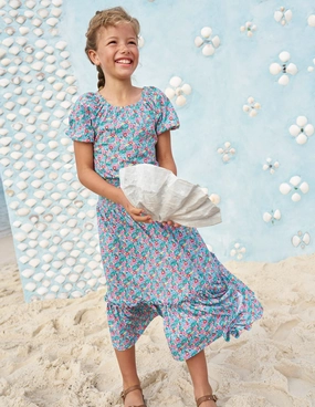 Jersey Midi Skirt-Multi Flowerbed