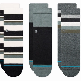 Kids' Crew Socks - Bounce Back 3 Pack - Teal