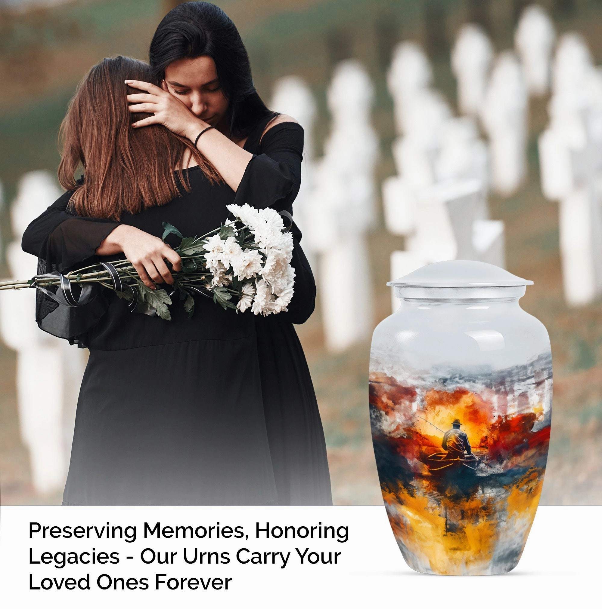 Maternal Affection: An Elegant Interpretation of Mother Love Urn