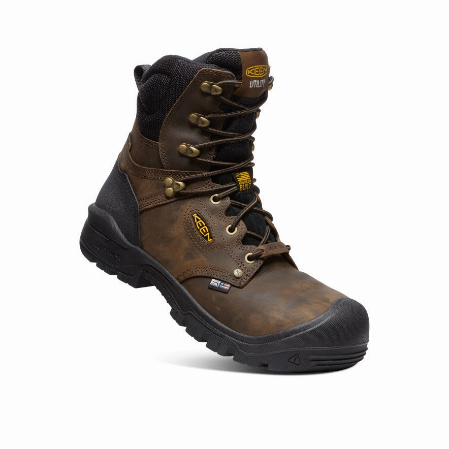 Men's Independence 8" Waterproof Boot (Carbon Toe)  |  Dark Earth/Black