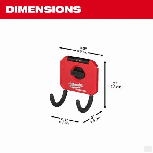 Milwaukee PACKOUT™ 3” Curved Hook 48-22-8335