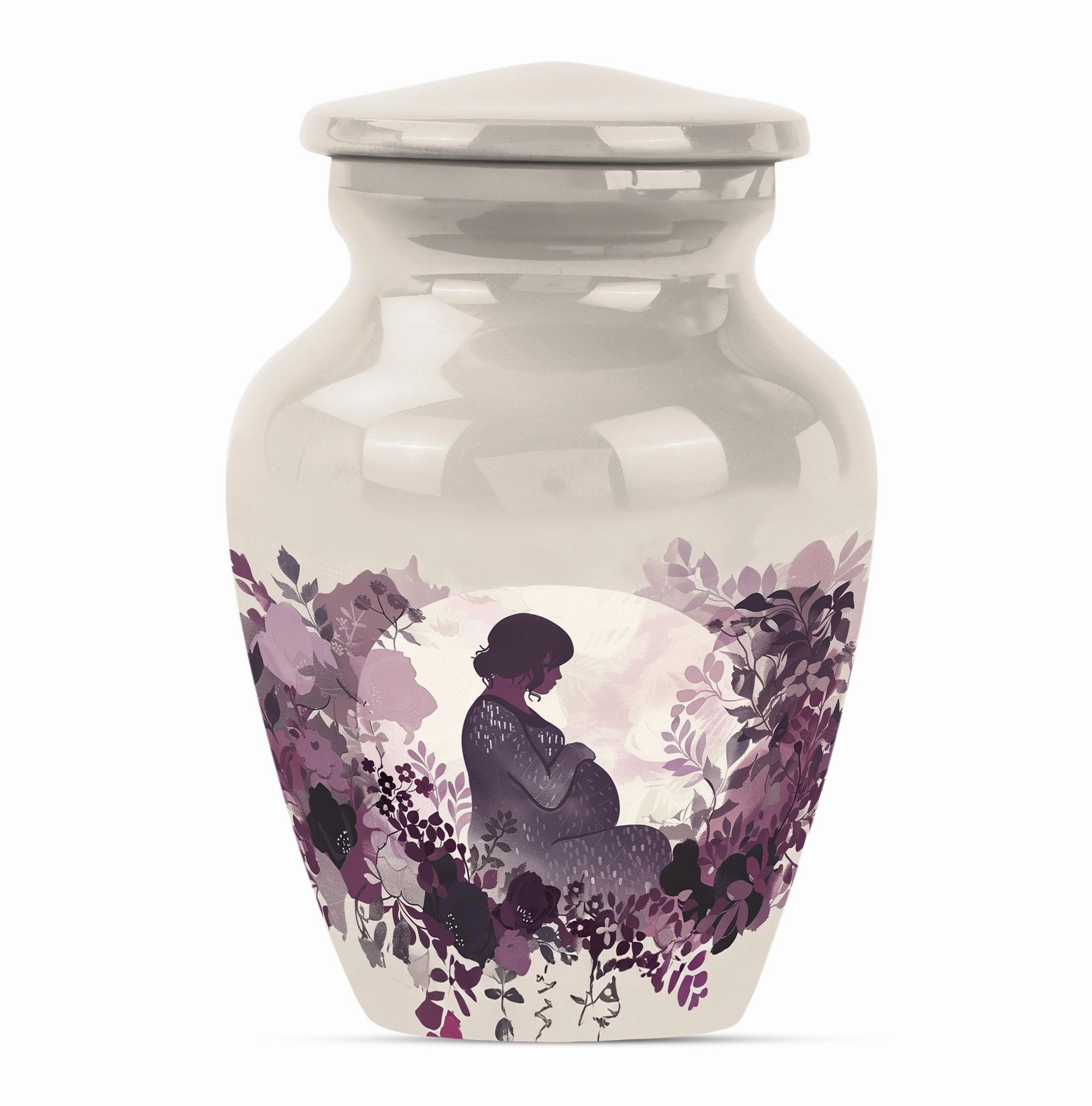 Mother & Man Tribute: Stately Aluminium Cremation Urn Duo