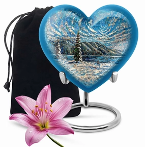 Mountains Urn Embrace - The Classic Cremation Treasure for Adults