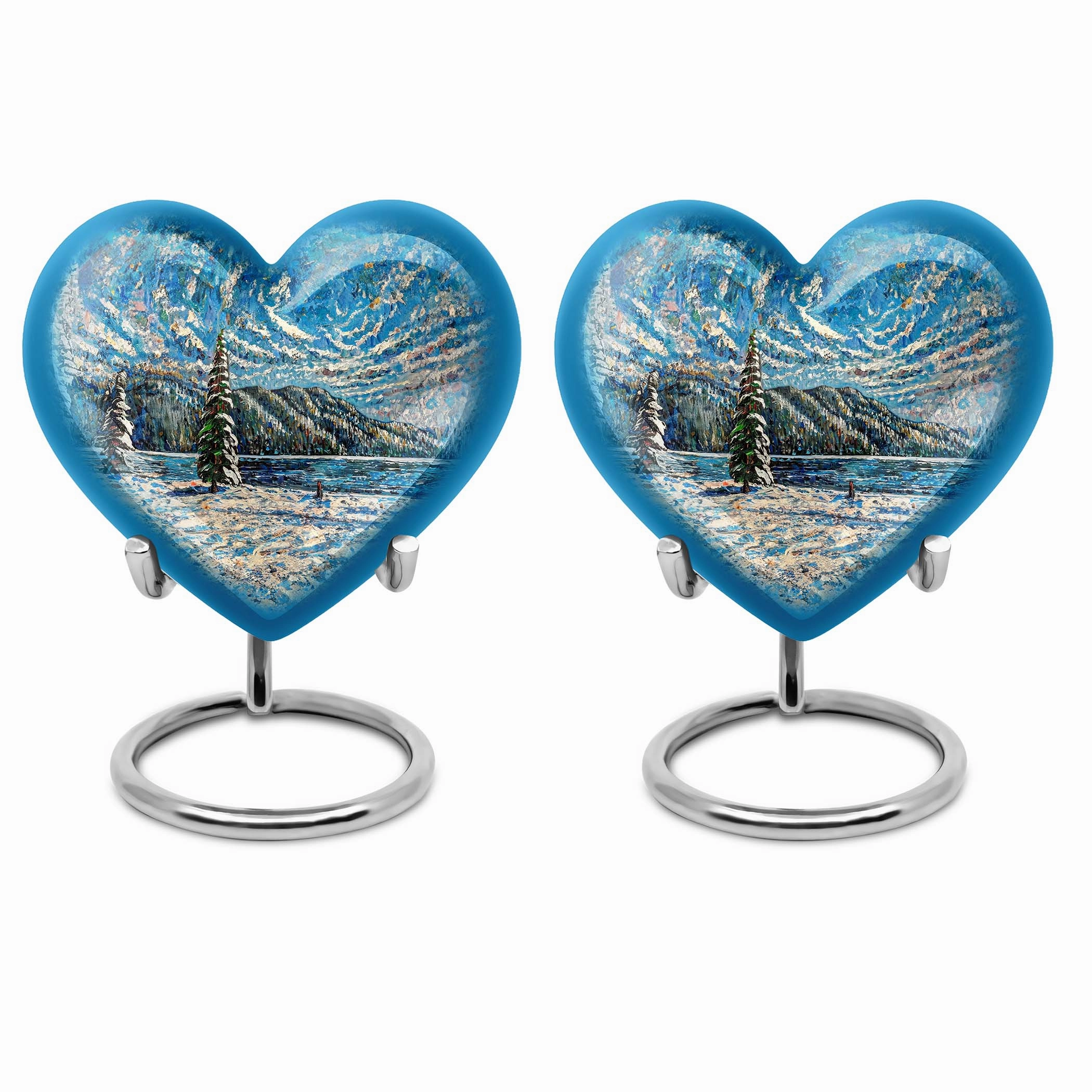 Mountains Urn Embrace - The Classic Cremation Treasure for Adults