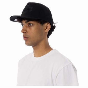 MVP NBA Los Angeles Lakers Black Team Logo Snapback Cap