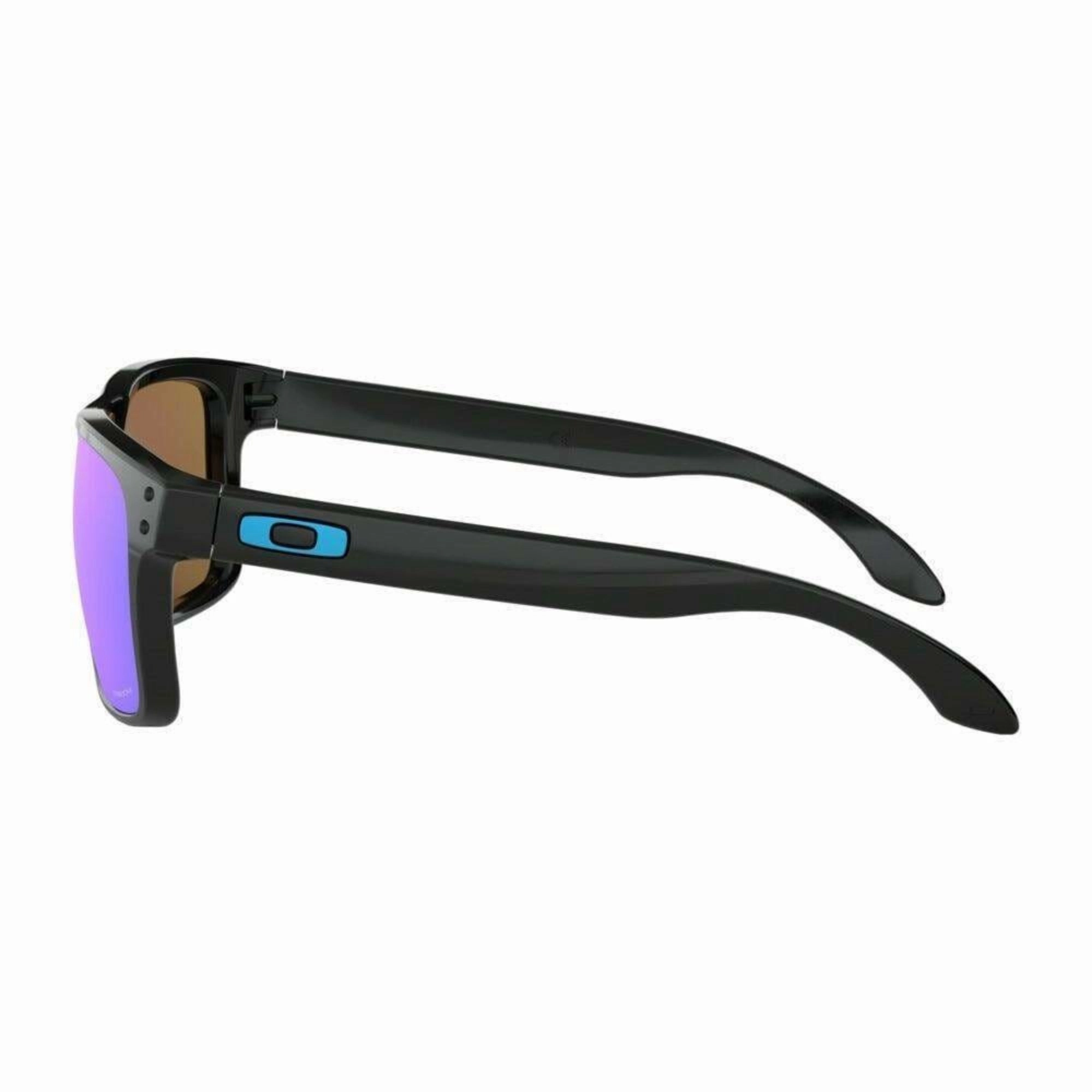 Oakley OO9102-F555 Holbrook Prizm Sapphire Square Men's Sunglasses, Polished Black/Prizm Sapphire