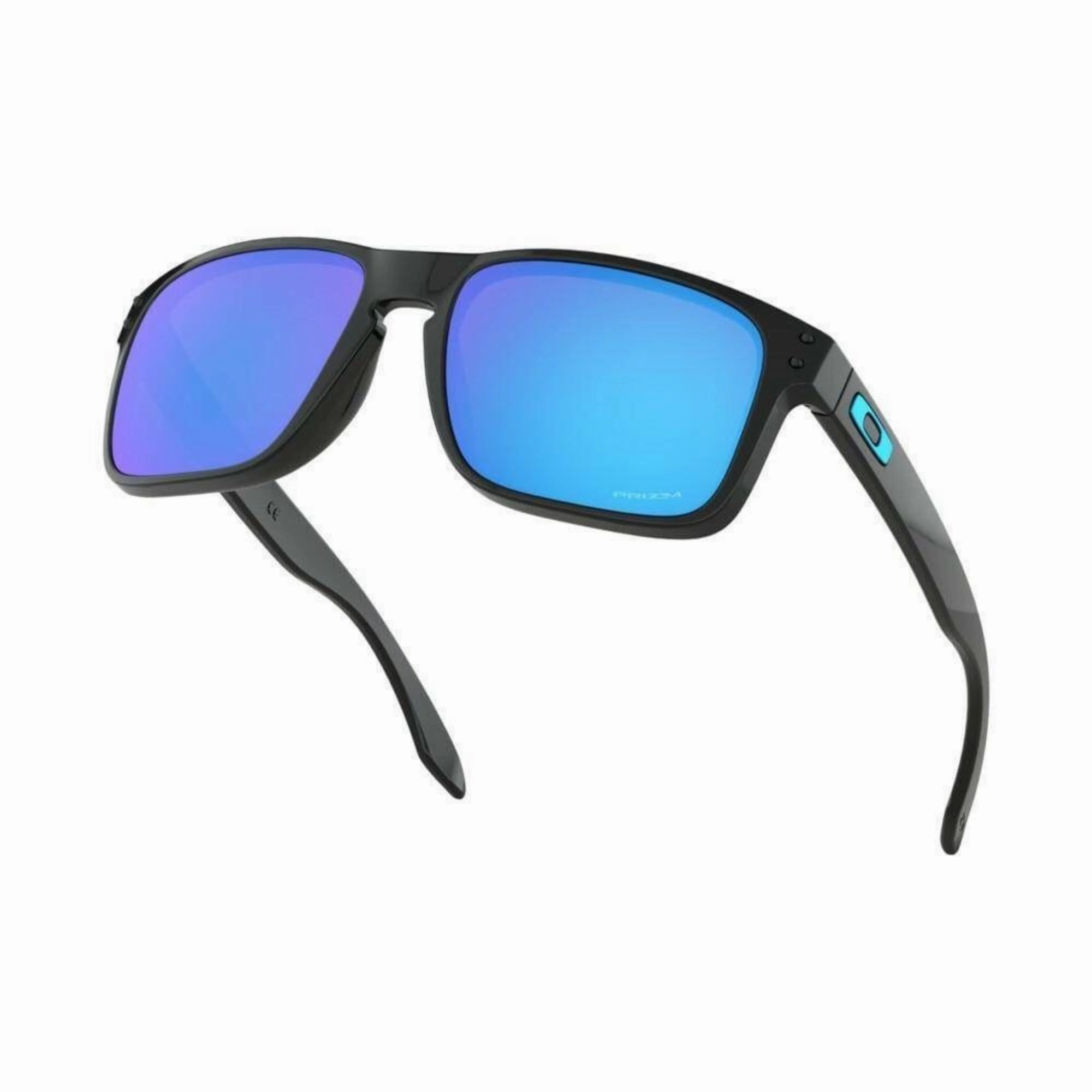Oakley OO9102-F555 Holbrook Prizm Sapphire Square Men's Sunglasses, Polished Black/Prizm Sapphire
