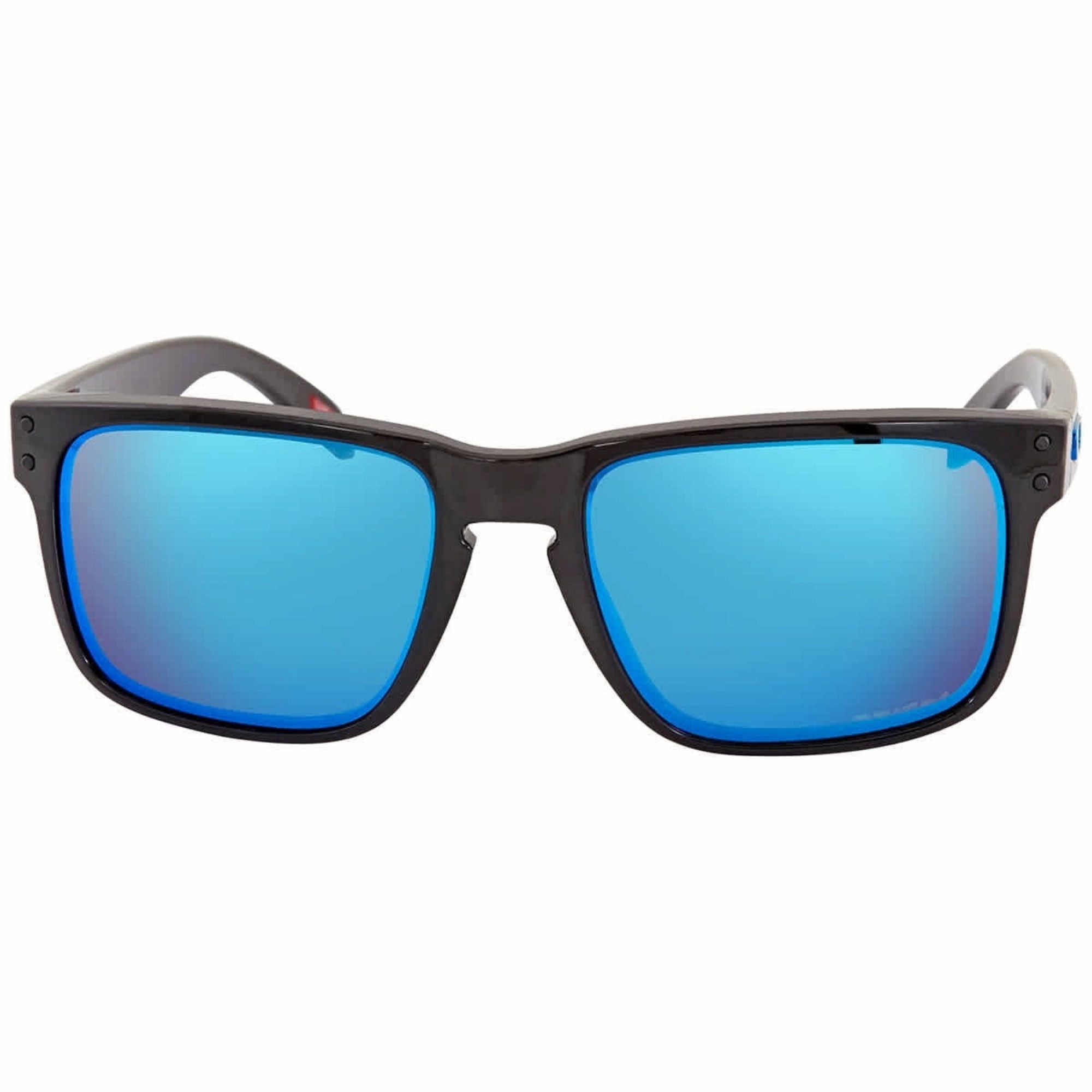 Oakley OO9102-F555 Holbrook Prizm Sapphire Square Men's Sunglasses, Polished Black/Prizm Sapphire