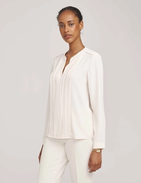 Pleat Front Blouse- Sale