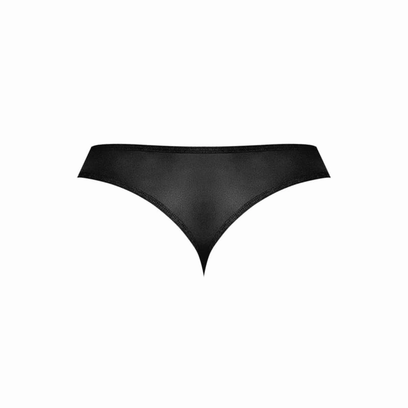 Sassy Lace - Open Ring Thong - Large/x-Large - Black