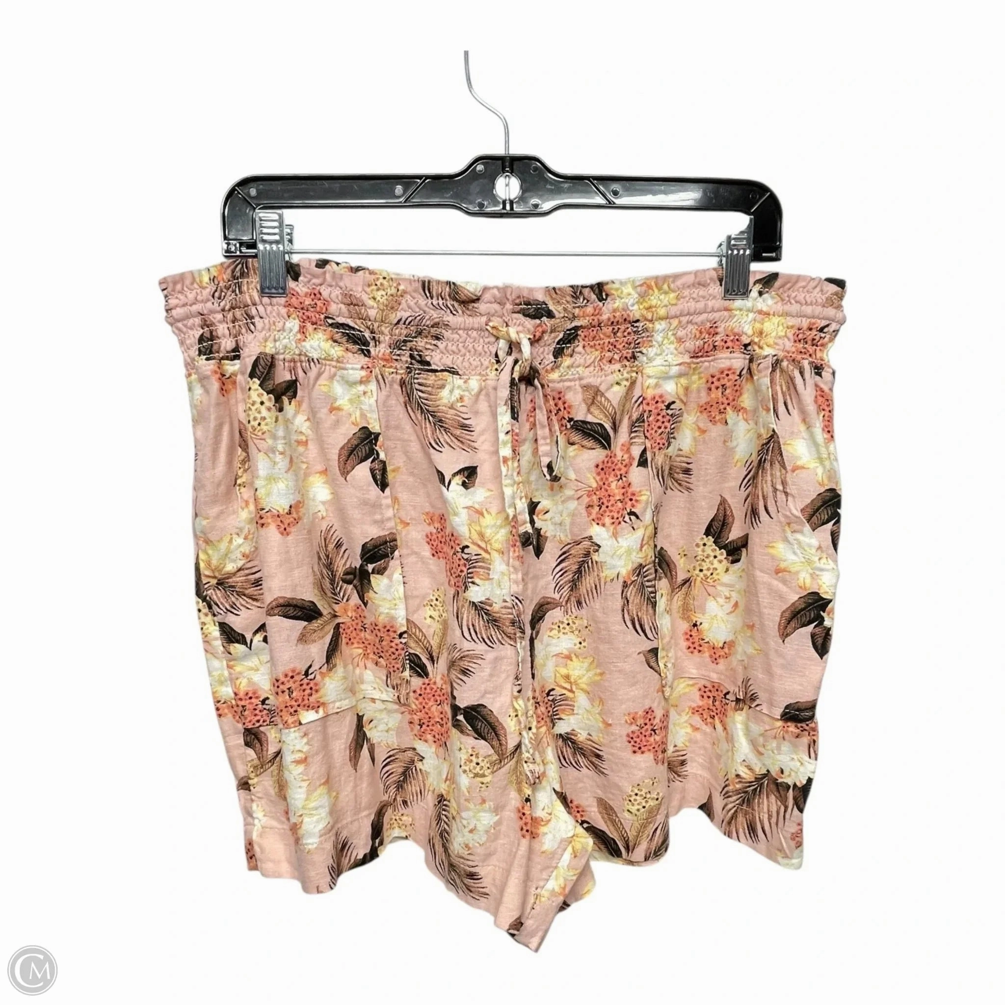 Shorts By Time And Tru In Floral Print, Size: L