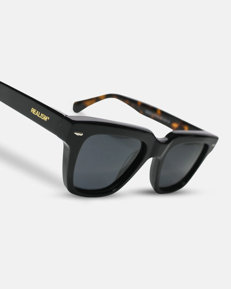 SSS TRAVIS LOGO SUNGLASSES BLACK TORTOISE