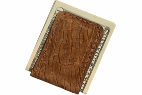 Tan Hippopotamus Men's Magnetic Money Clip