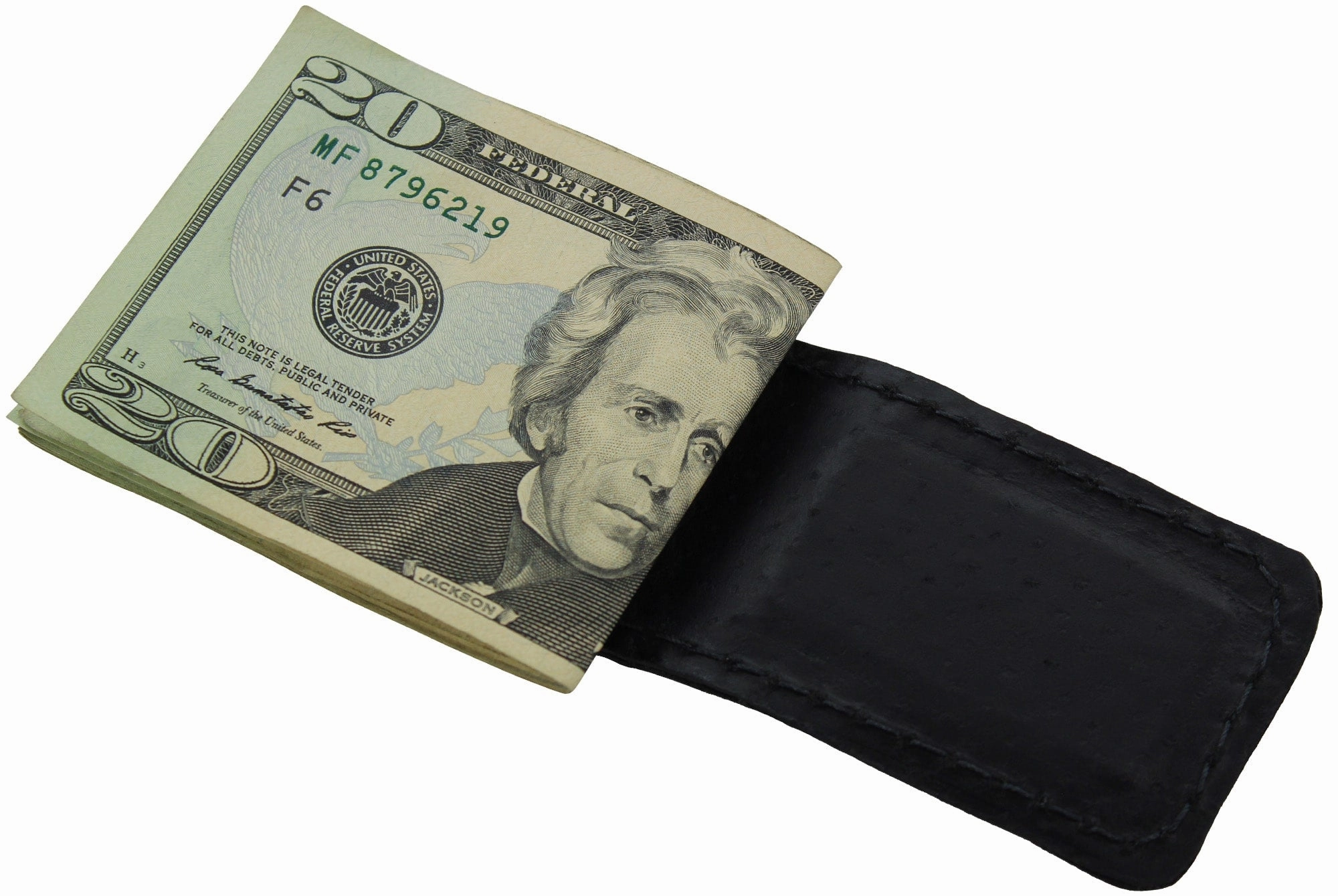 Tan Hippopotamus Men's Magnetic Money Clip