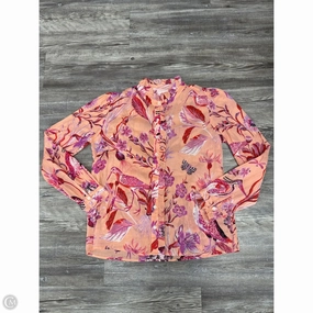 Top Long Sleeve By Banjanan In Pink & Purple, Size: M