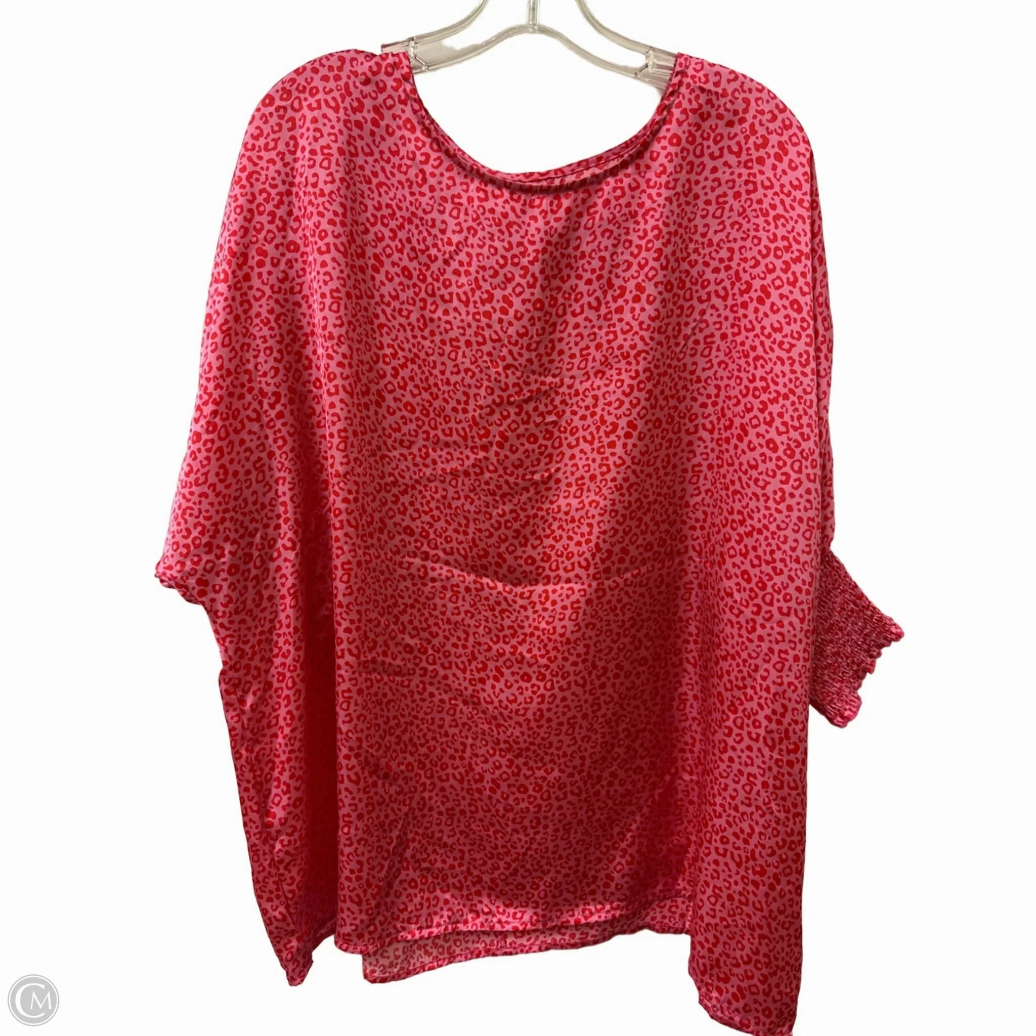 Top Short Sleeve By Clothes Mentor In Pink & Red, Size: L