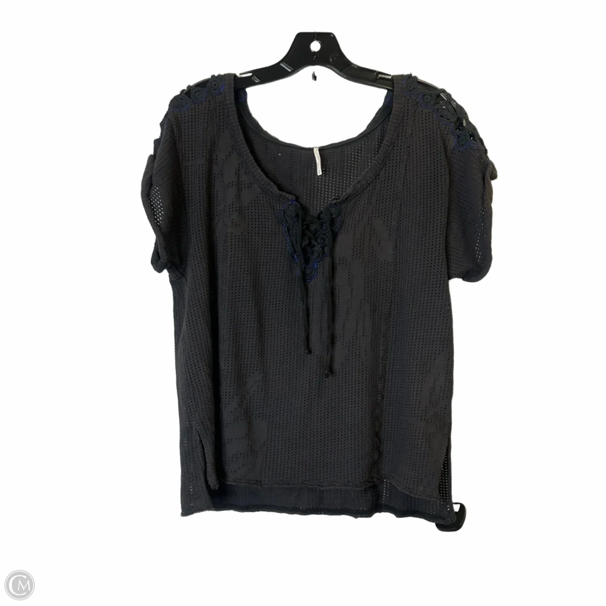 Top Short Sleeve By Free People In Grey, Size: M