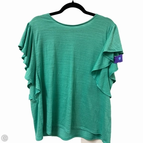 Top Short Sleeve By Nine West In Green, Size: 1x
