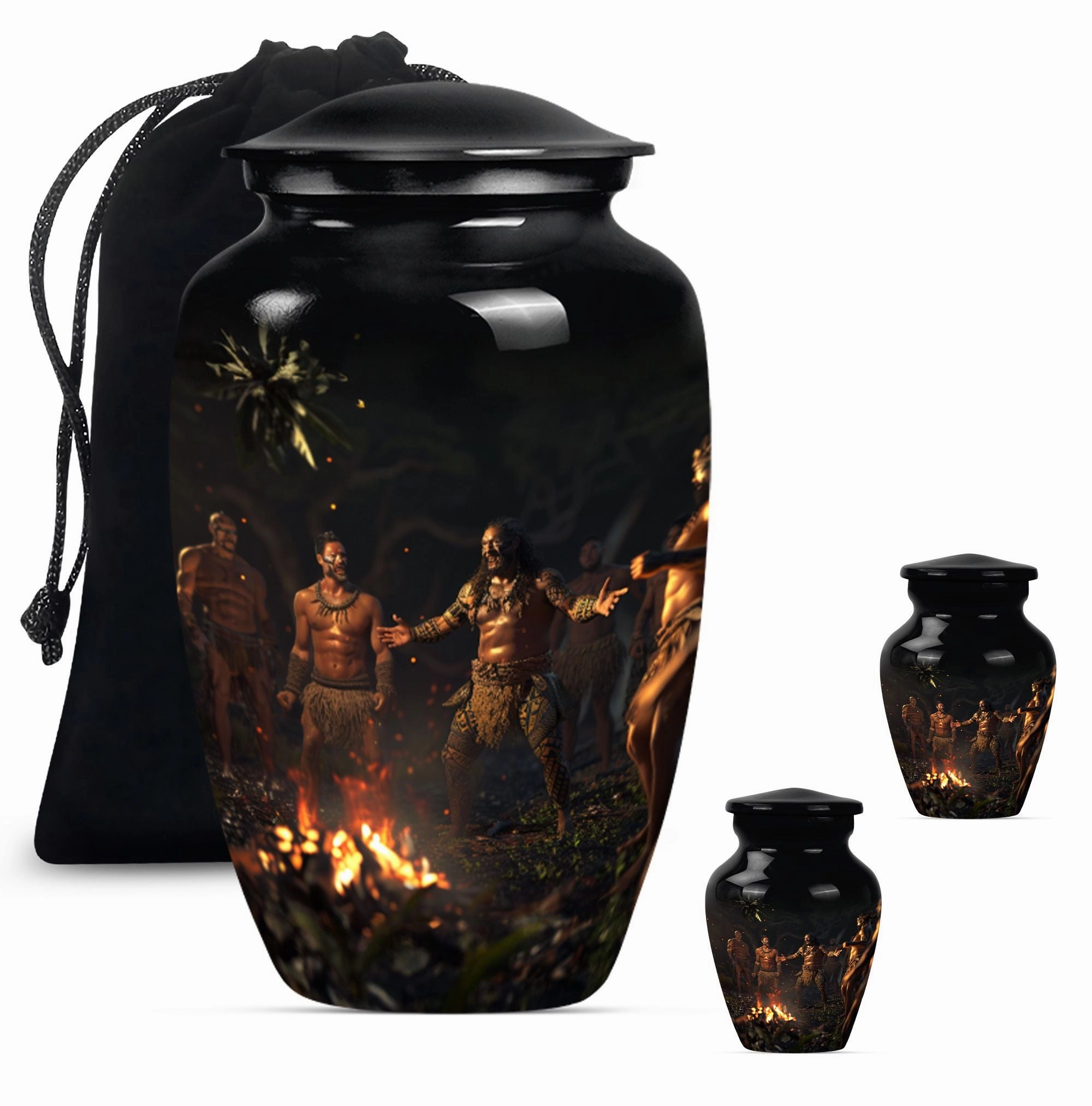 Tribe Man Urn - Cremation Tribute for Great Men Ashes