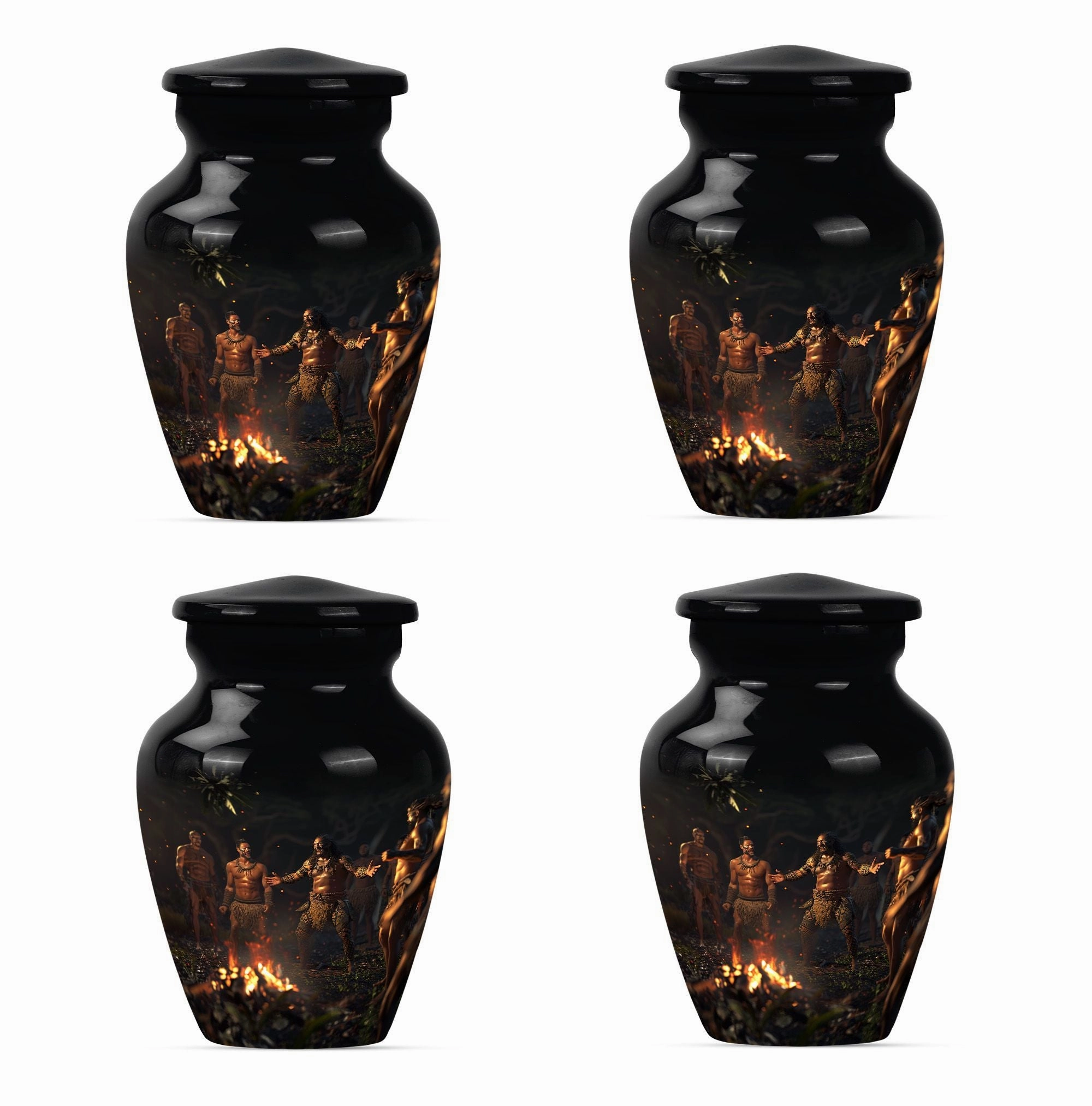 Tribe Man Urn - Cremation Tribute for Great Men Ashes