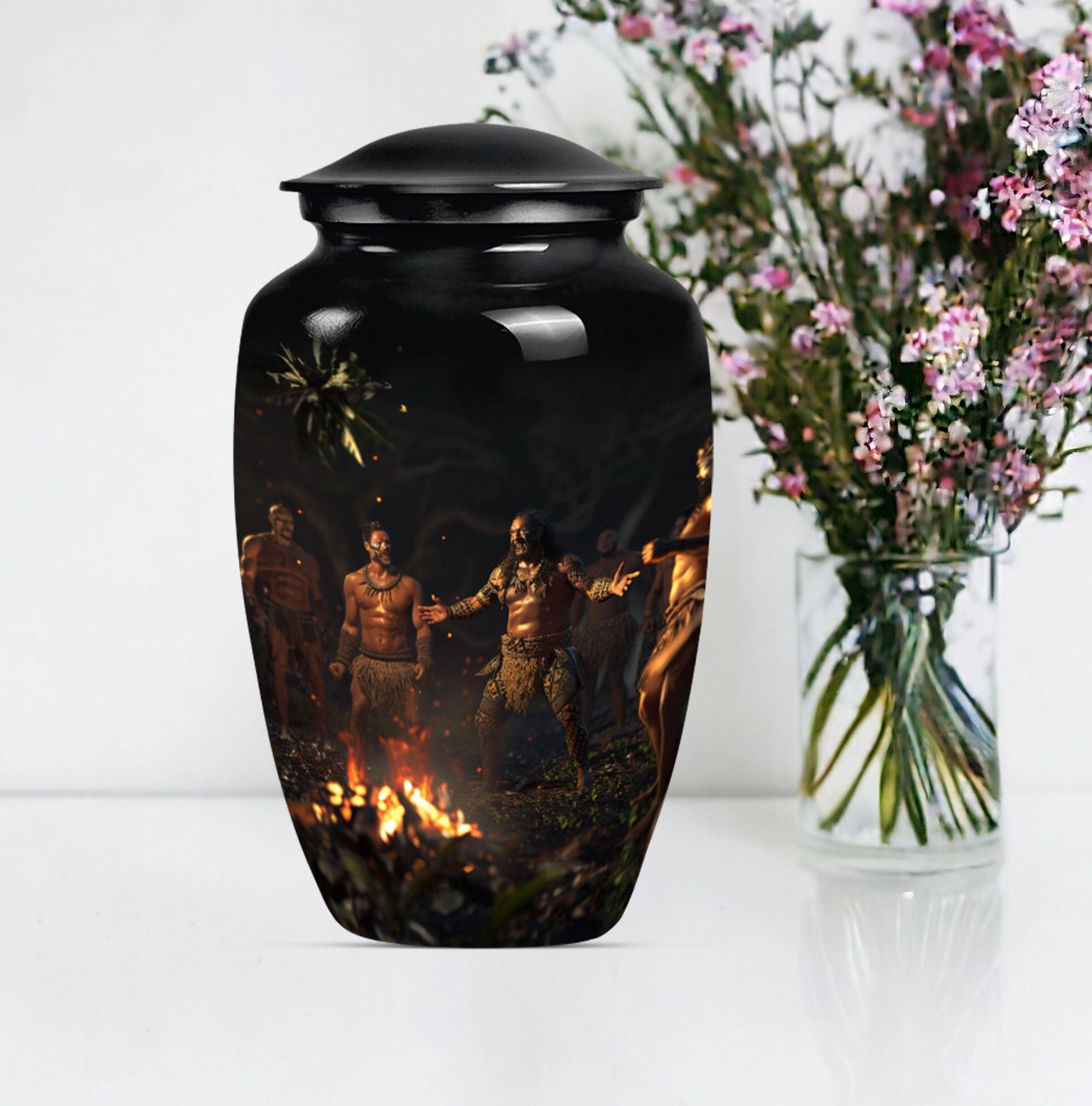 Tribe Man Urn - Cremation Tribute for Great Men Ashes