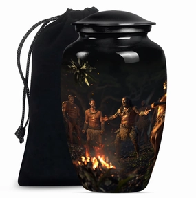 Tribe Man Urn - Cremation Tribute for Great Men Ashes