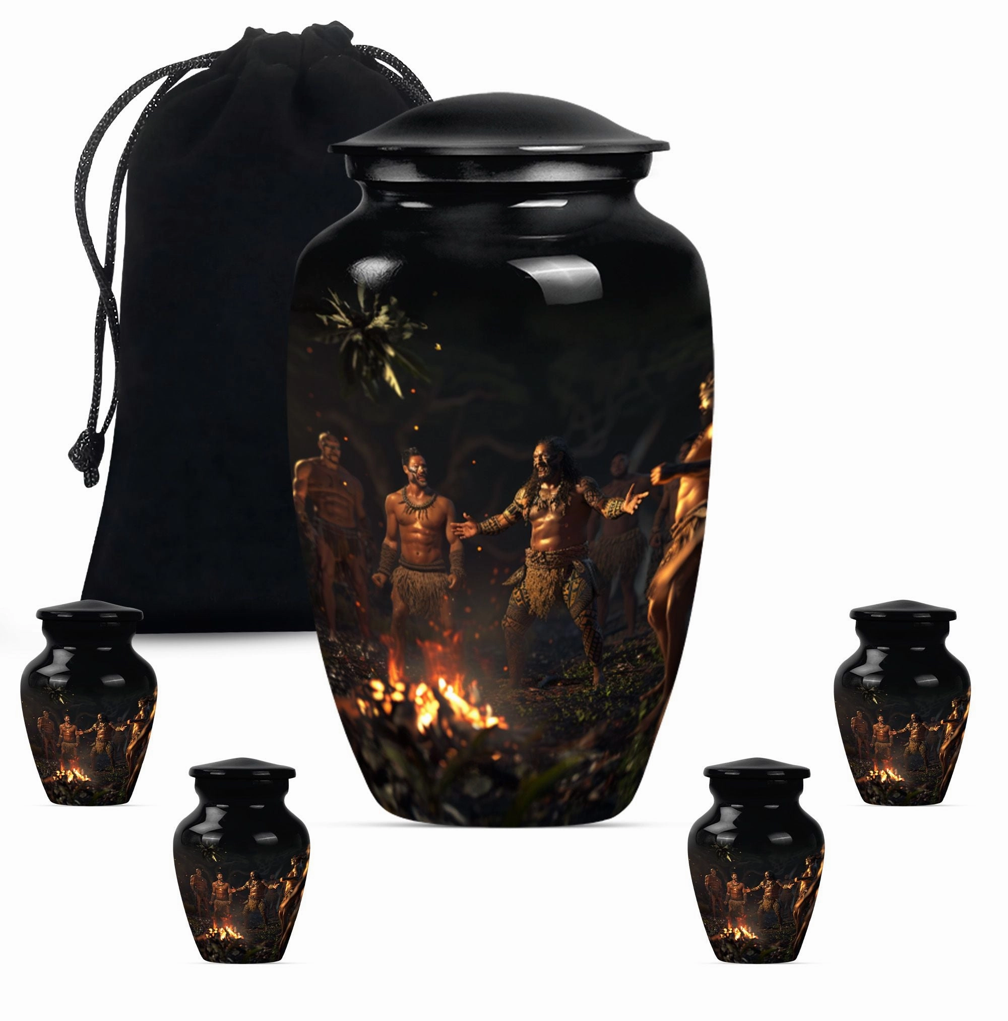 Tribe Man Urn - Cremation Tribute for Great Men Ashes