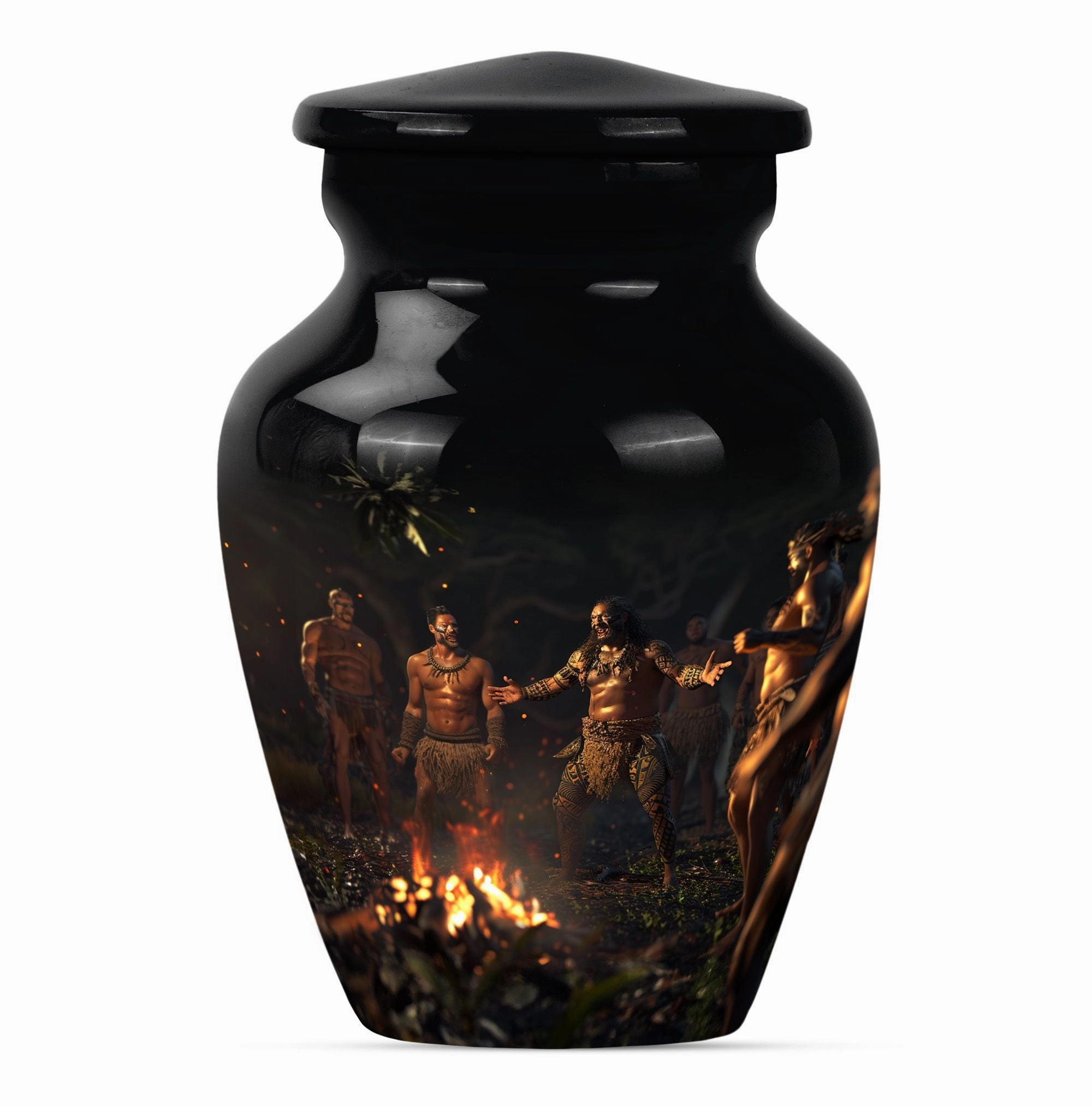 Tribe Man Urn - Cremation Tribute for Great Men Ashes
