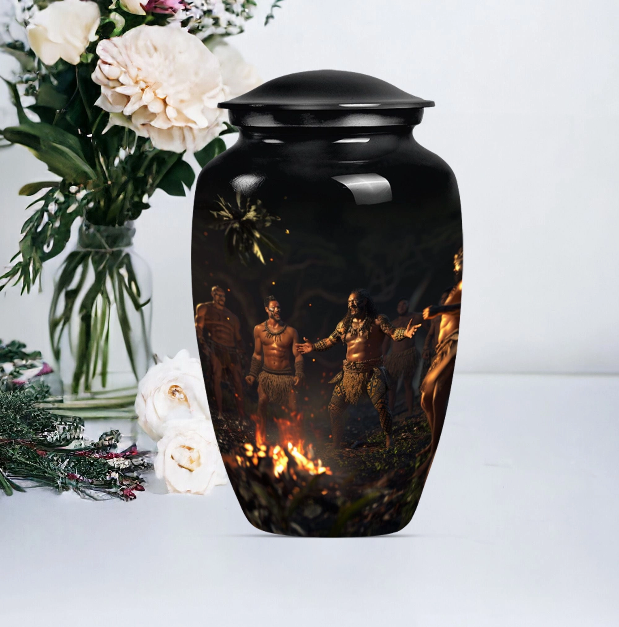 Tribe Man Urn - Cremation Tribute for Great Men Ashes