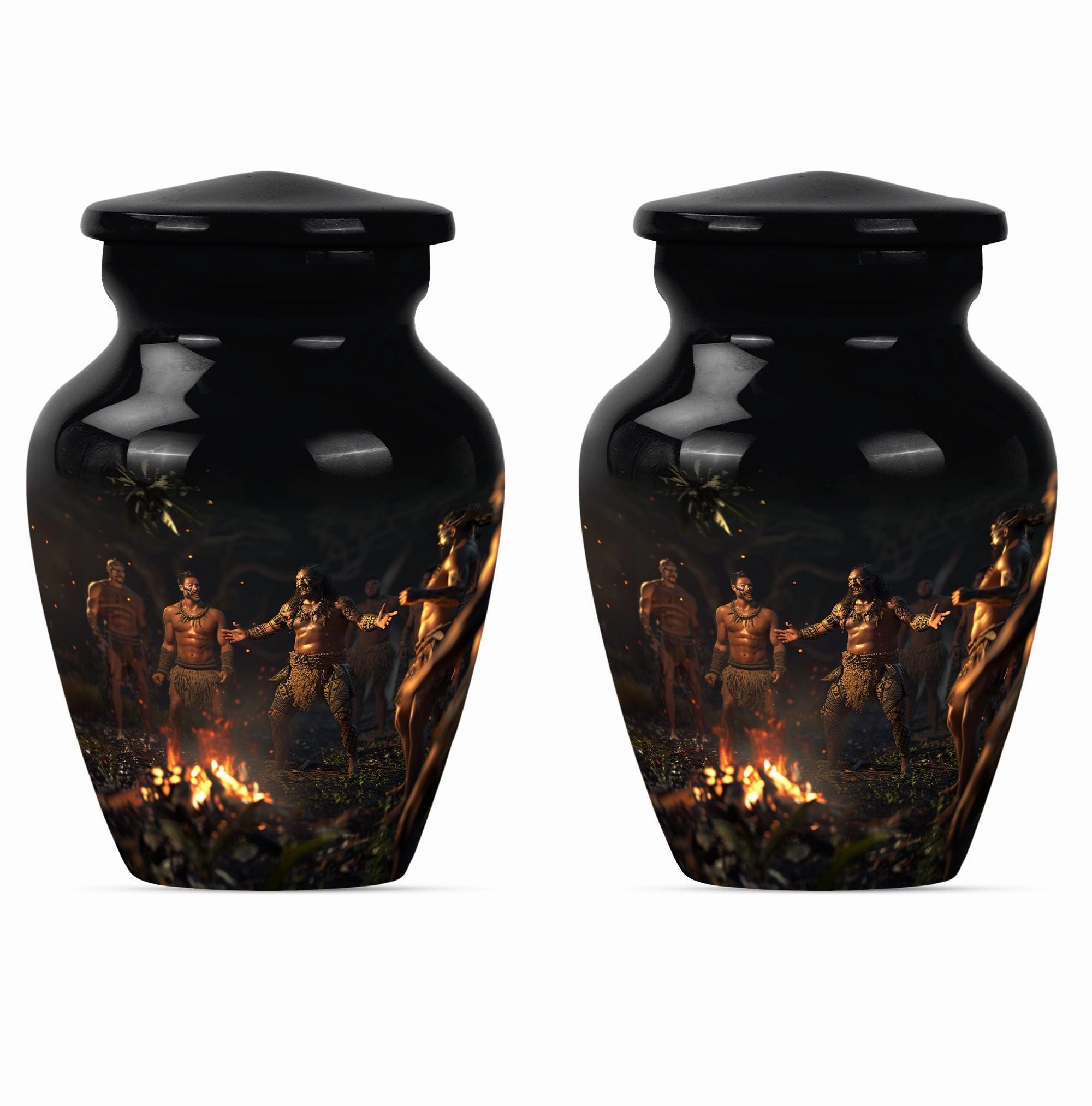 Tribe Man Urn - Cremation Tribute for Great Men Ashes