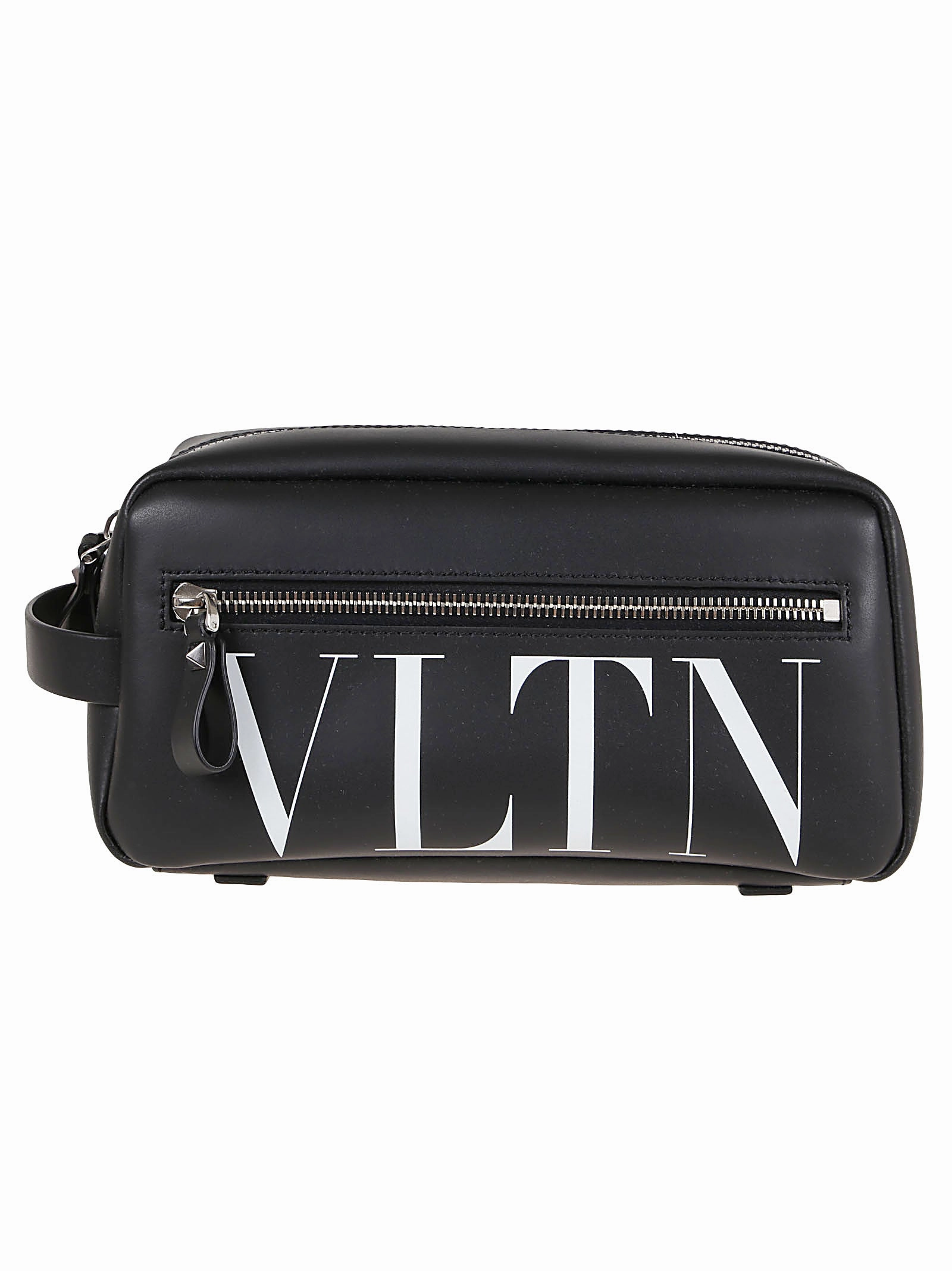 Valentino VLTN Logo Printed Zip-Up Wash Bag