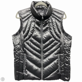 Vest Puffer & Quilted By Ana In Grey, Size: L