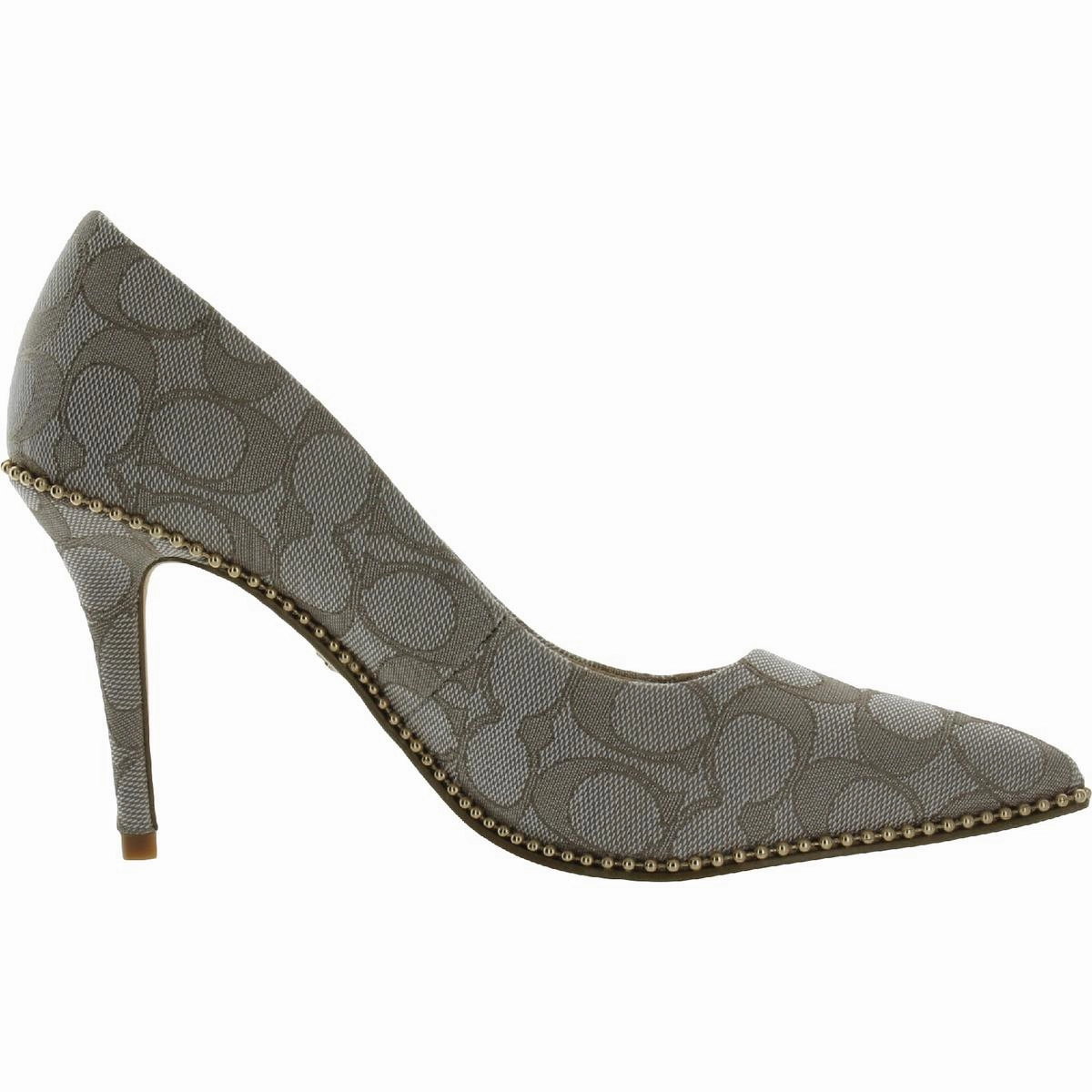 Waverly  Haircalf Pum Womens Jacquard Pointed Toe Evening Heels