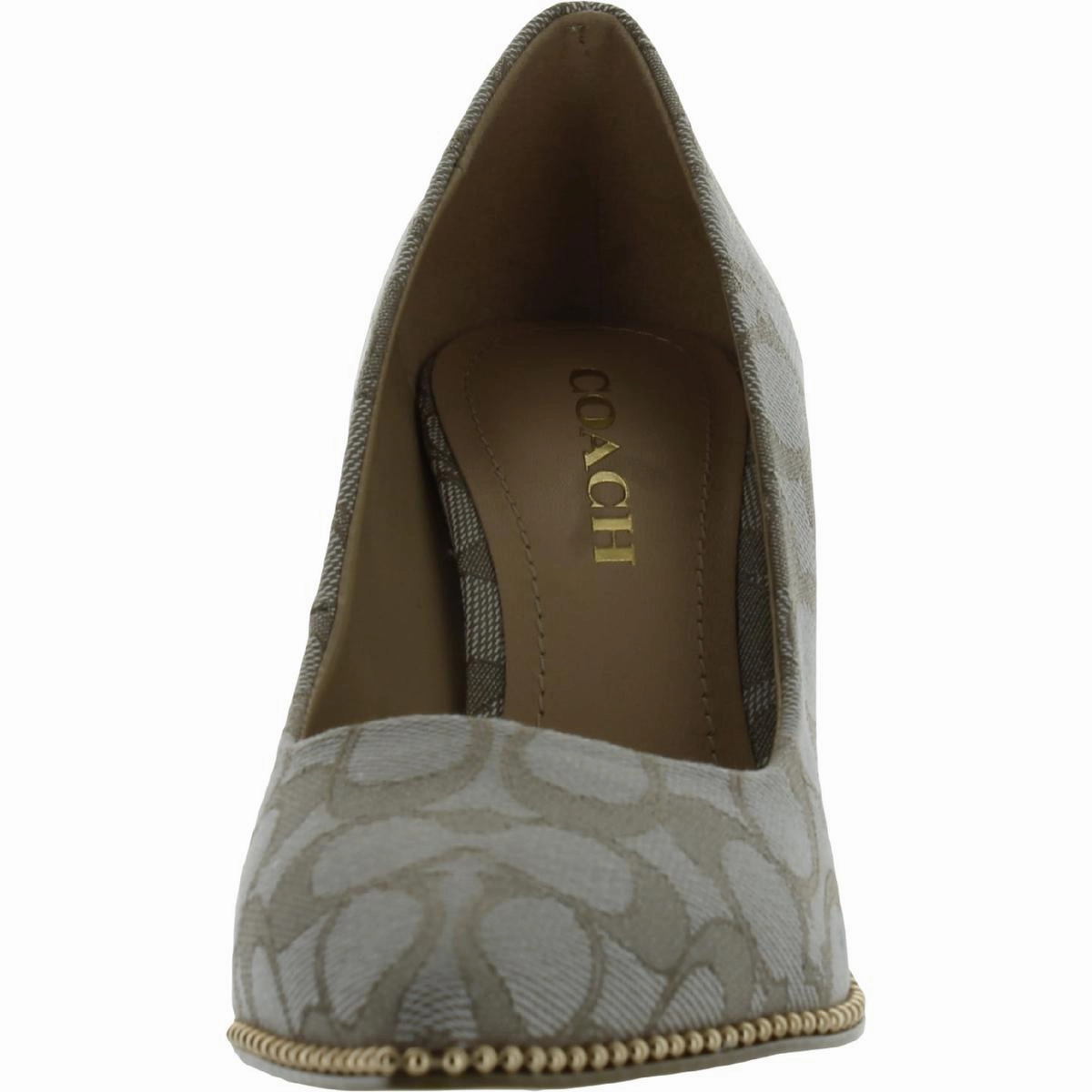 Waverly  Haircalf Pum Womens Jacquard Pointed Toe Evening Heels