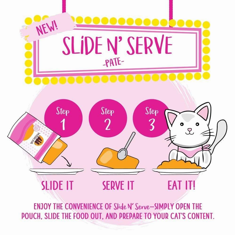 Weruva Slide N' Serve Grain Free Meal of Fortune Chicken Breast Dinner with Chicken Liver Wet Cat Food Pouch Single