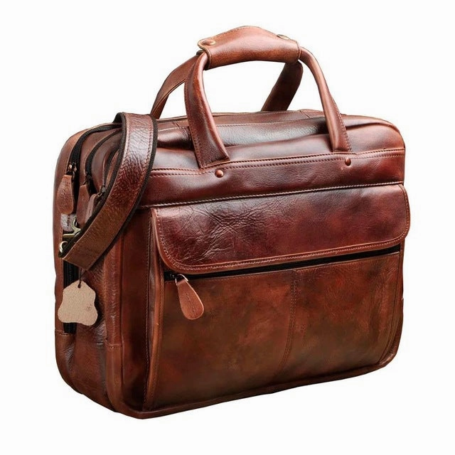 West Louis™ Antique Design Business Briefcase