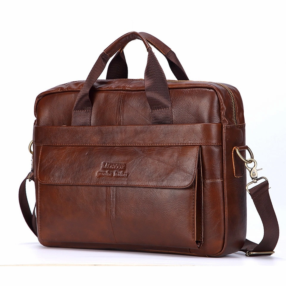 West Louis™ Universal Genuine Leather Briefcase